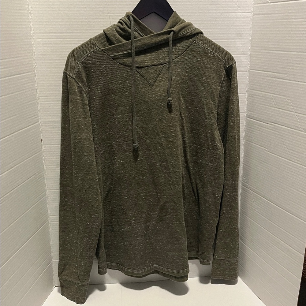 Express Men's Olive pullover hoodie Medium